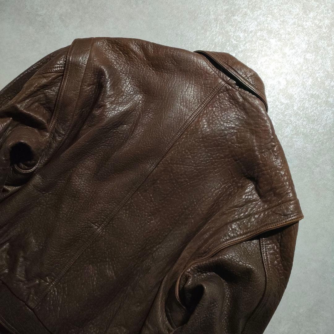 極上/James Dean/leather jacket/羊/シボvintage