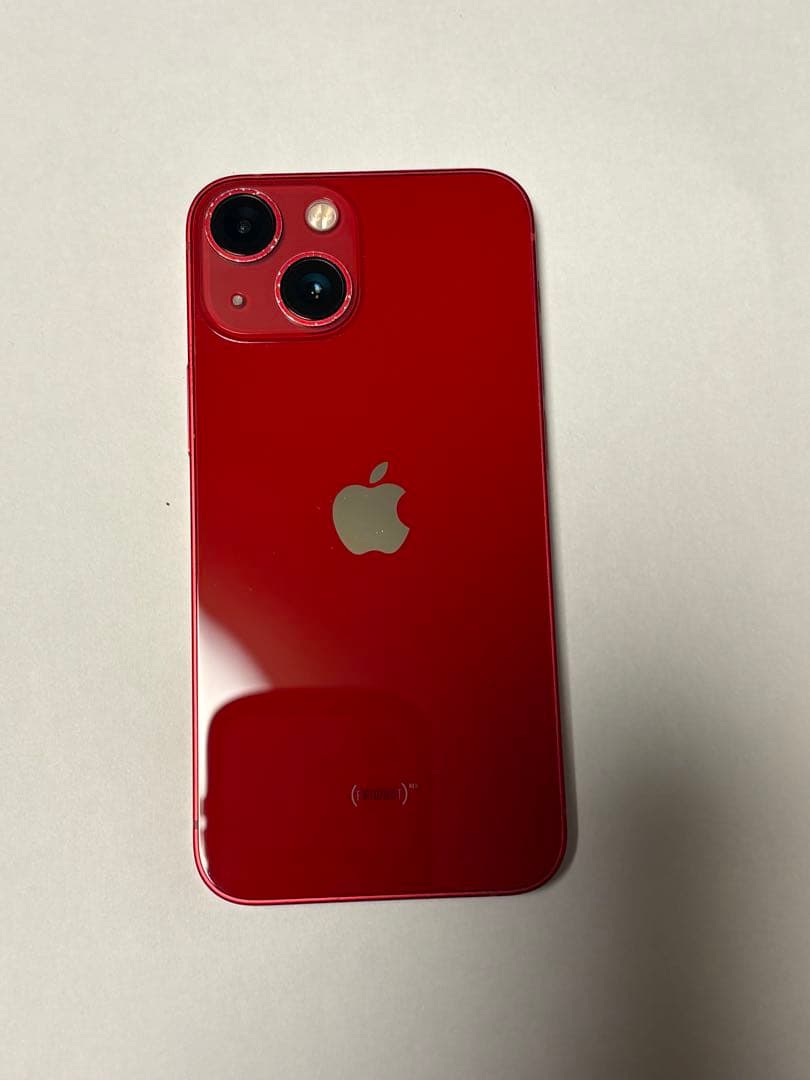 Apple iPhone 13 mini(レッド) 本体　画面割れ、動作OK