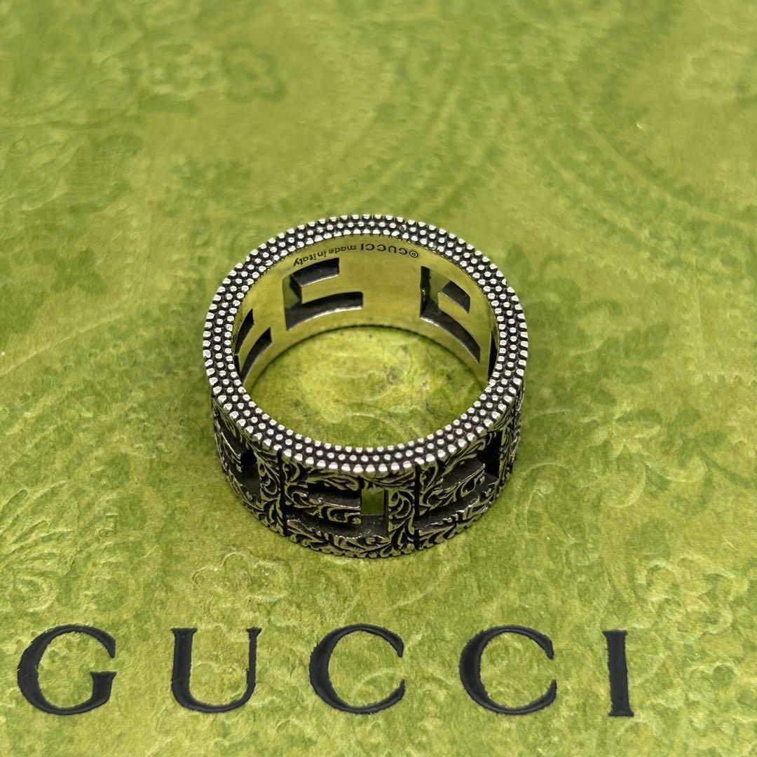 グッチ　GUCCI 指輪　リング　16号　アラベスク
