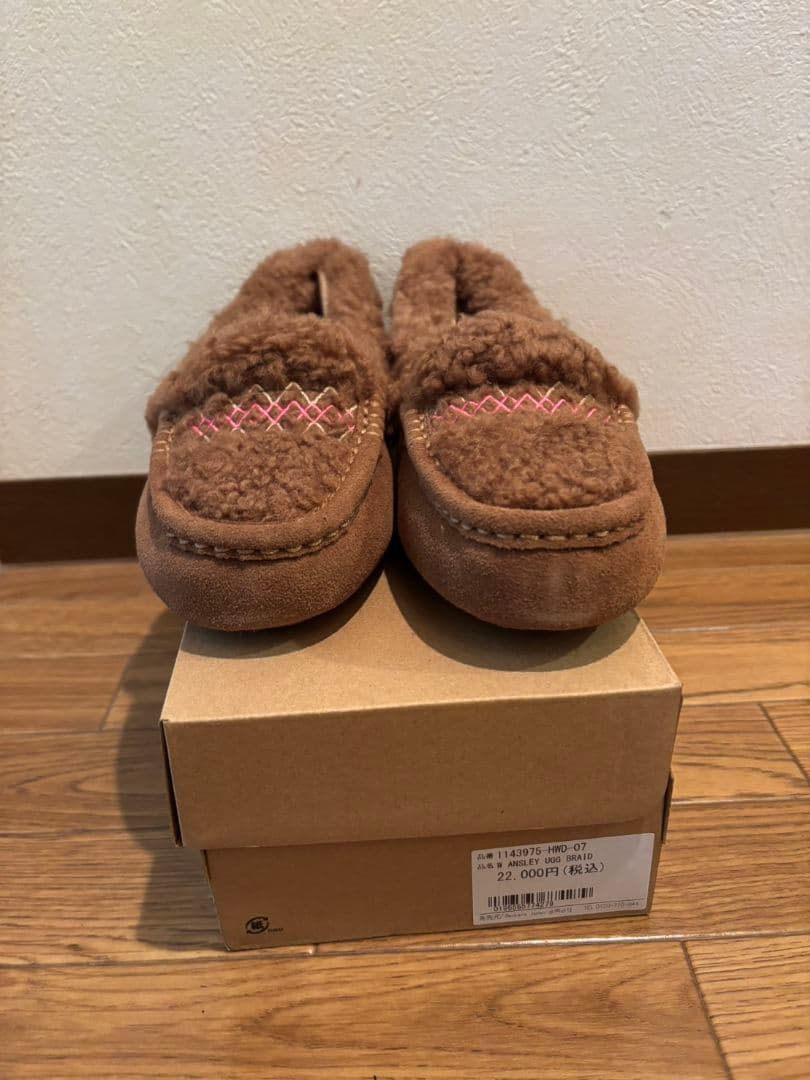新品アグ UGG ANSLEY BRAID アンスレー ブレイド モカシン