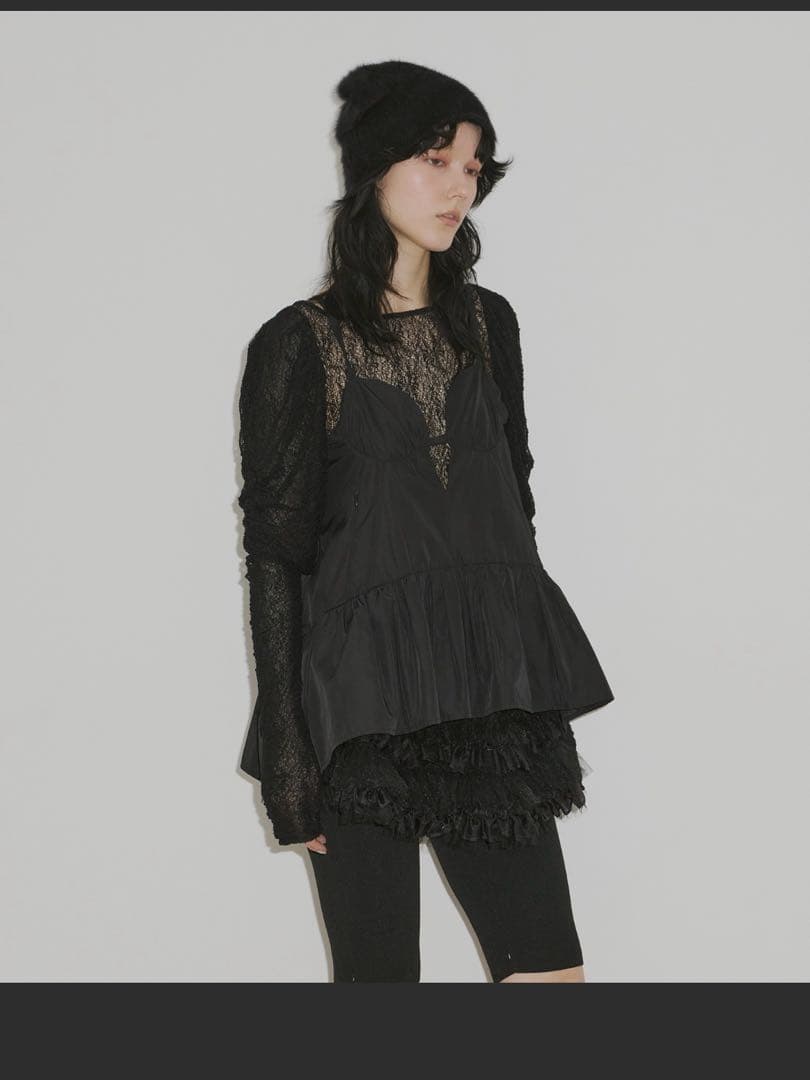 【新品】黒J1U by LA BELLE ETUDE Aラインビスチェチュニック