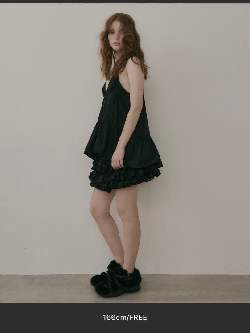 【新品】黒J1U by LA BELLE ETUDE Aラインビスチェチュニック