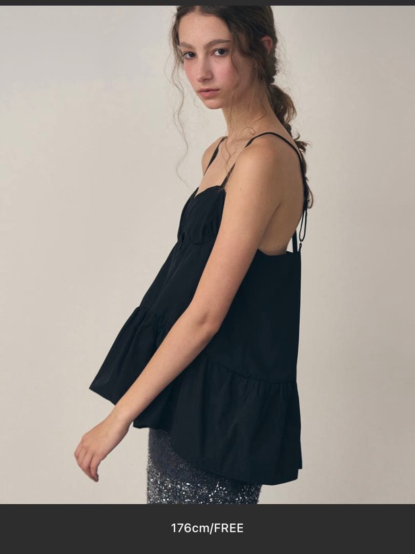 【新品】黒J1U by LA BELLE ETUDE Aラインビスチェチュニック