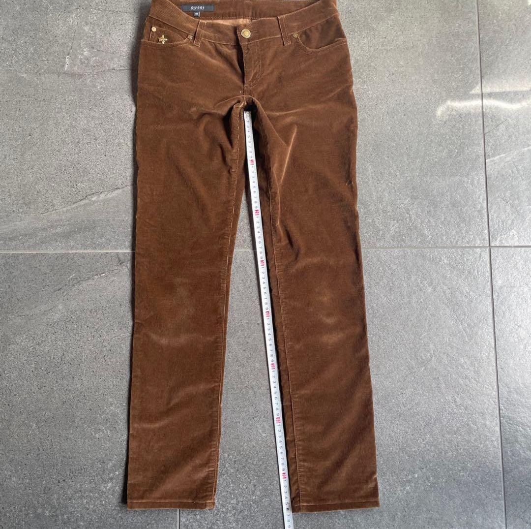 グッチ GUCCI 良質コーデュロイパンツ　美脚　ブラウン　美品 レア