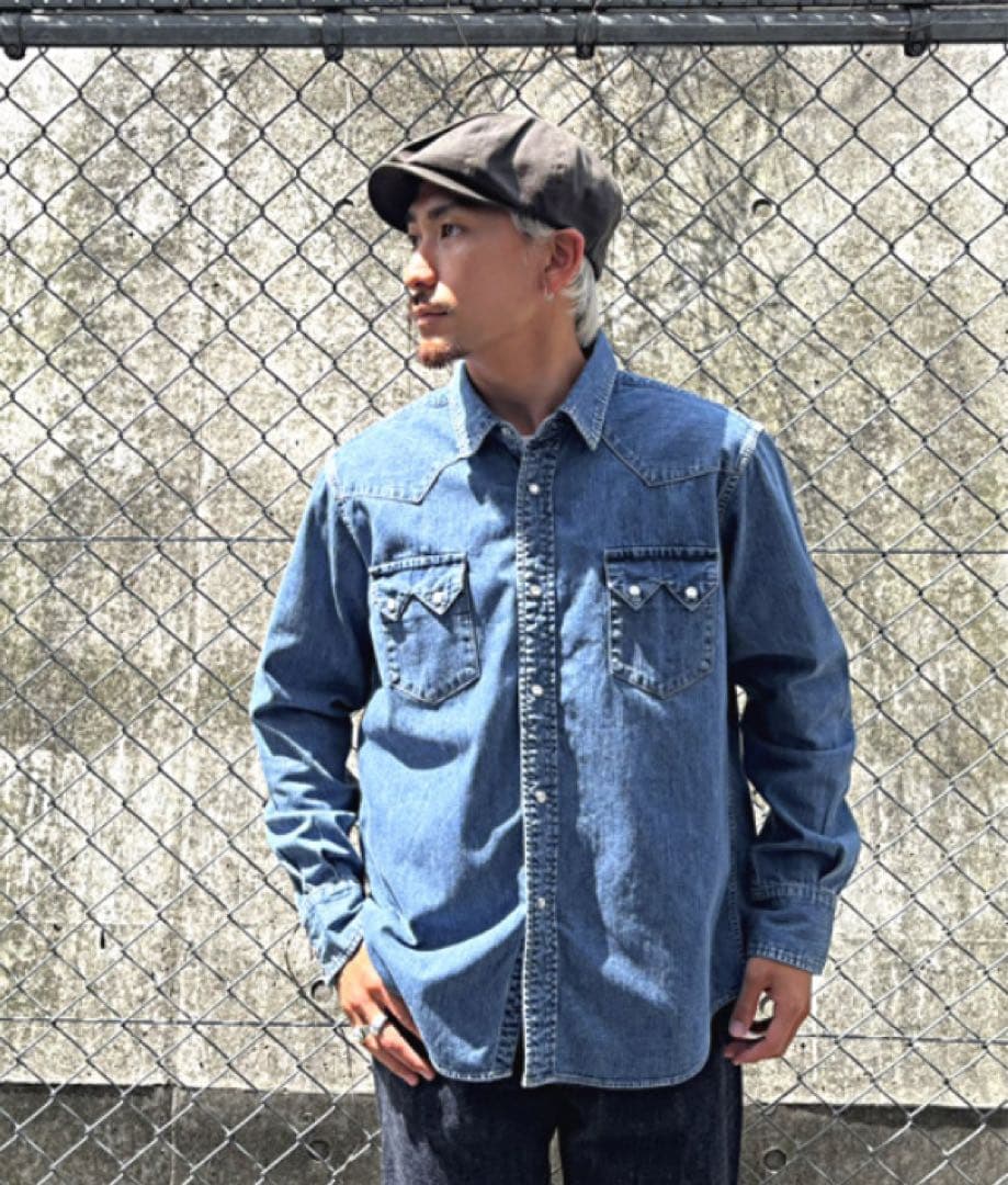 【スタンダードカリフォルニア】オフィシャル限定 デニムウエスタンシャツ Ｌサイズ