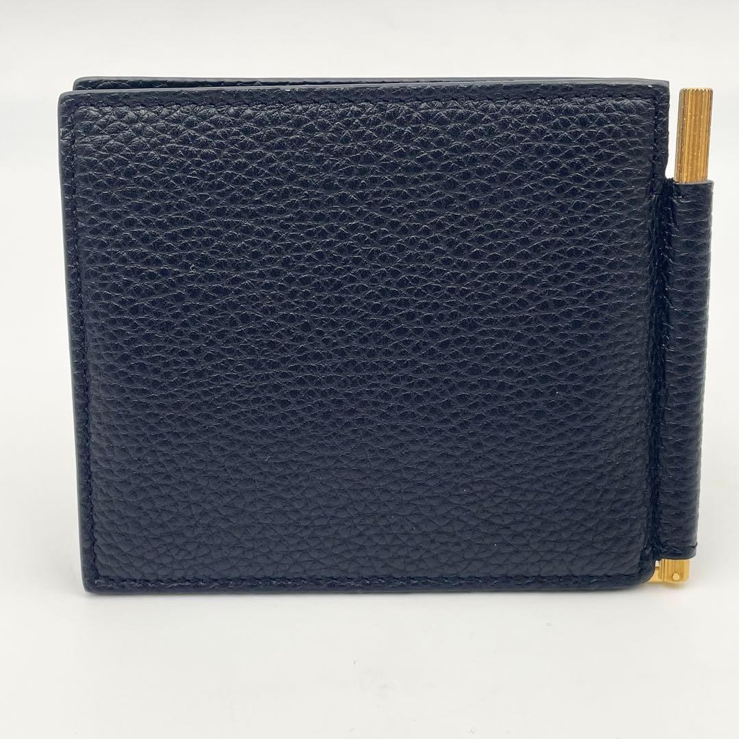 現行•未使用級✨TOM FORD トムフォード マネークリップ 折り財布TFロゴ