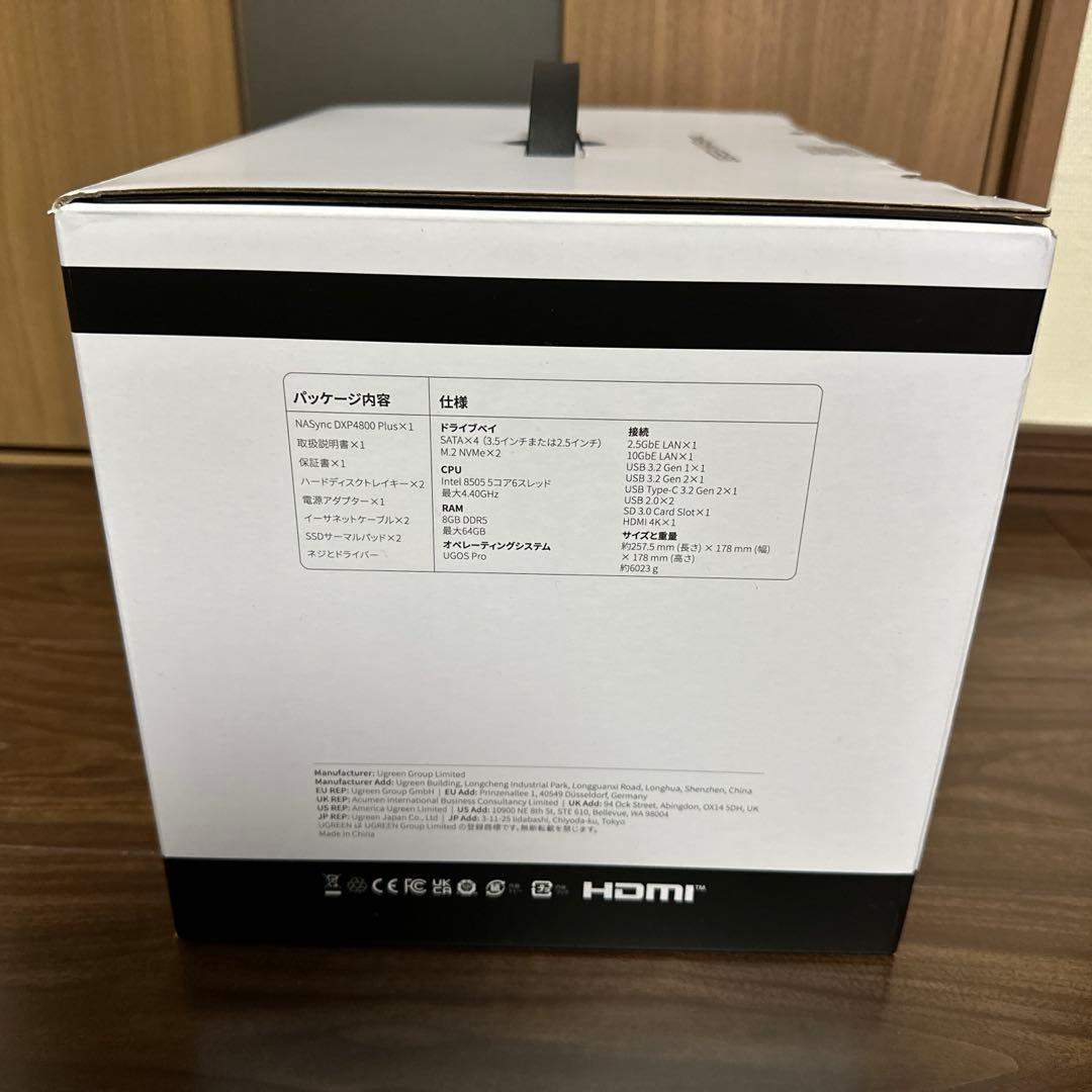 【新品未使用】UGREEN NASync DXP4800 Plus