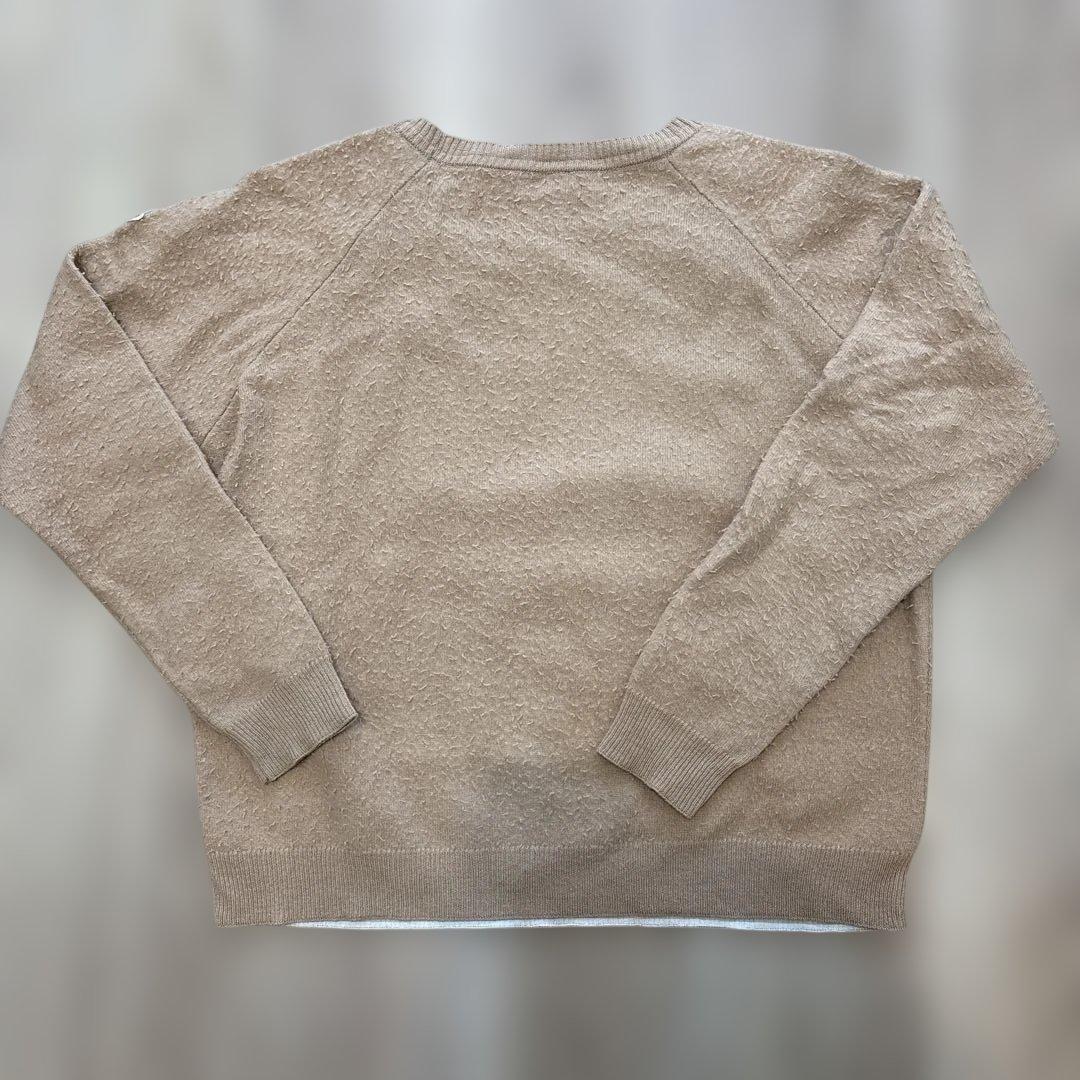 【正規品】 モンクレール ウール ニット レディース ベージュ シンプル XS