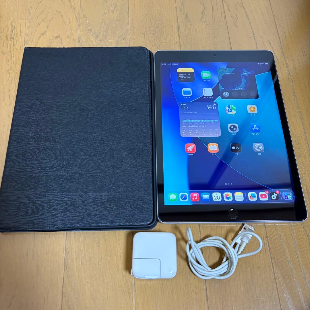 iPad シルバー 第９世代６４GB本体wi-fiモデル、バッテリー98％