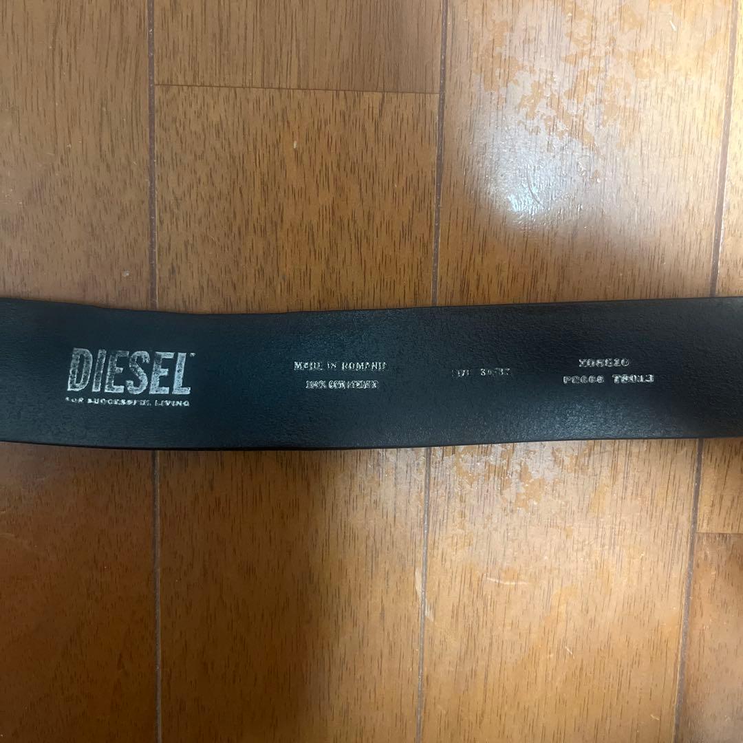 DIESEL 黒レザーベルト　32インチ