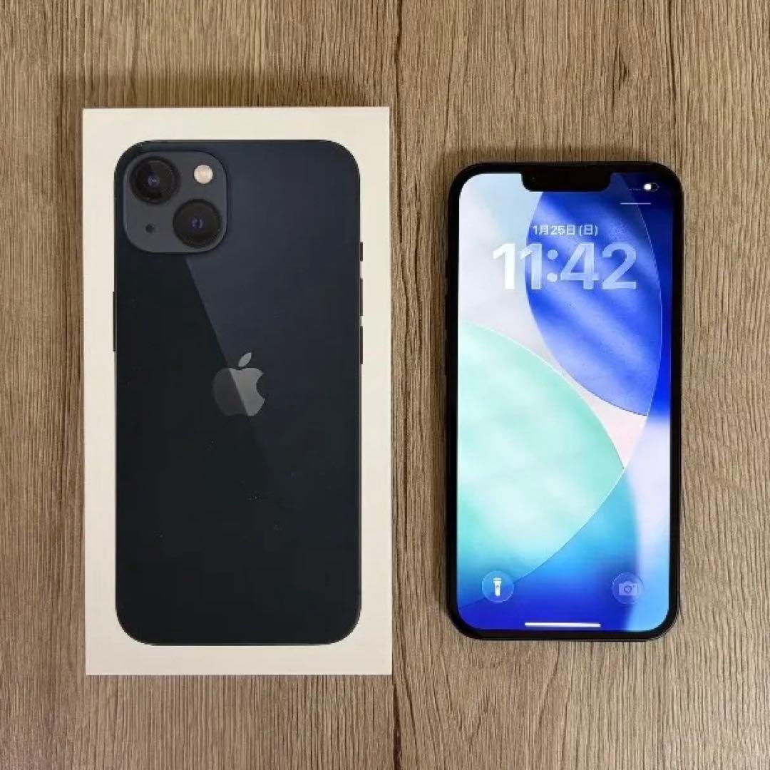 iPhone13 128GB バッテリー100% Apple認定整備 ケース付