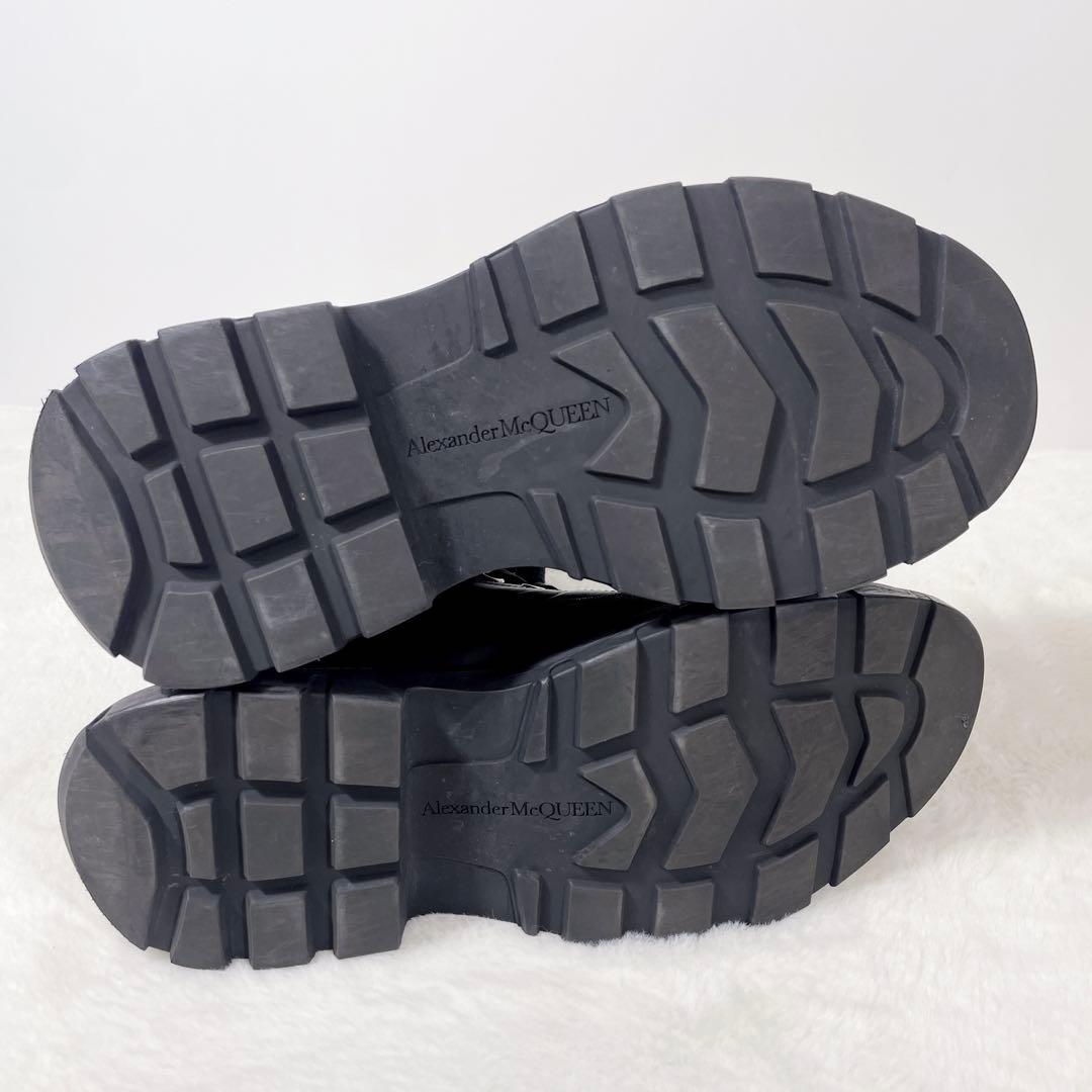 Alexander McQueen スニーカー 厚底 レザー ロゴ 27