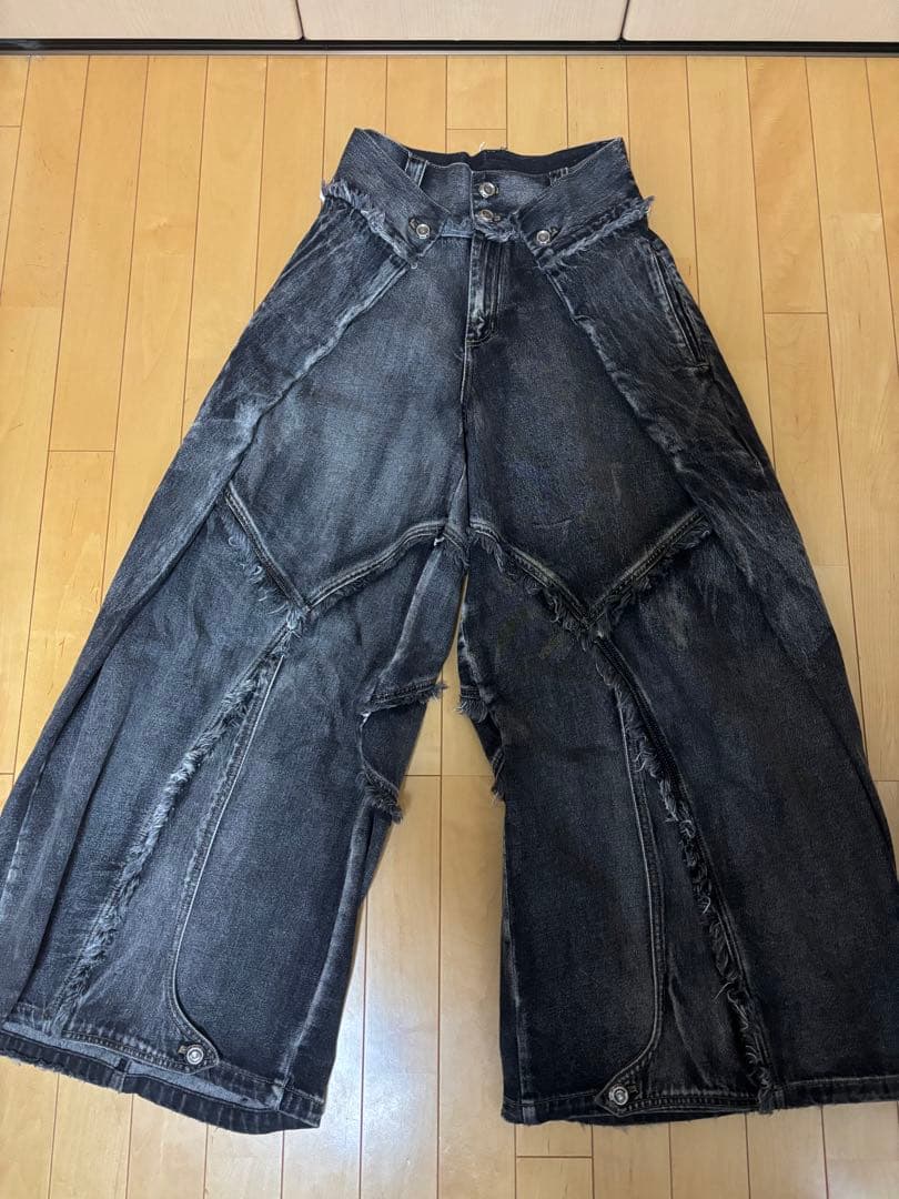 パンツ PERSONSOUL FOLDED STRUCTURE BAGGY JEANS