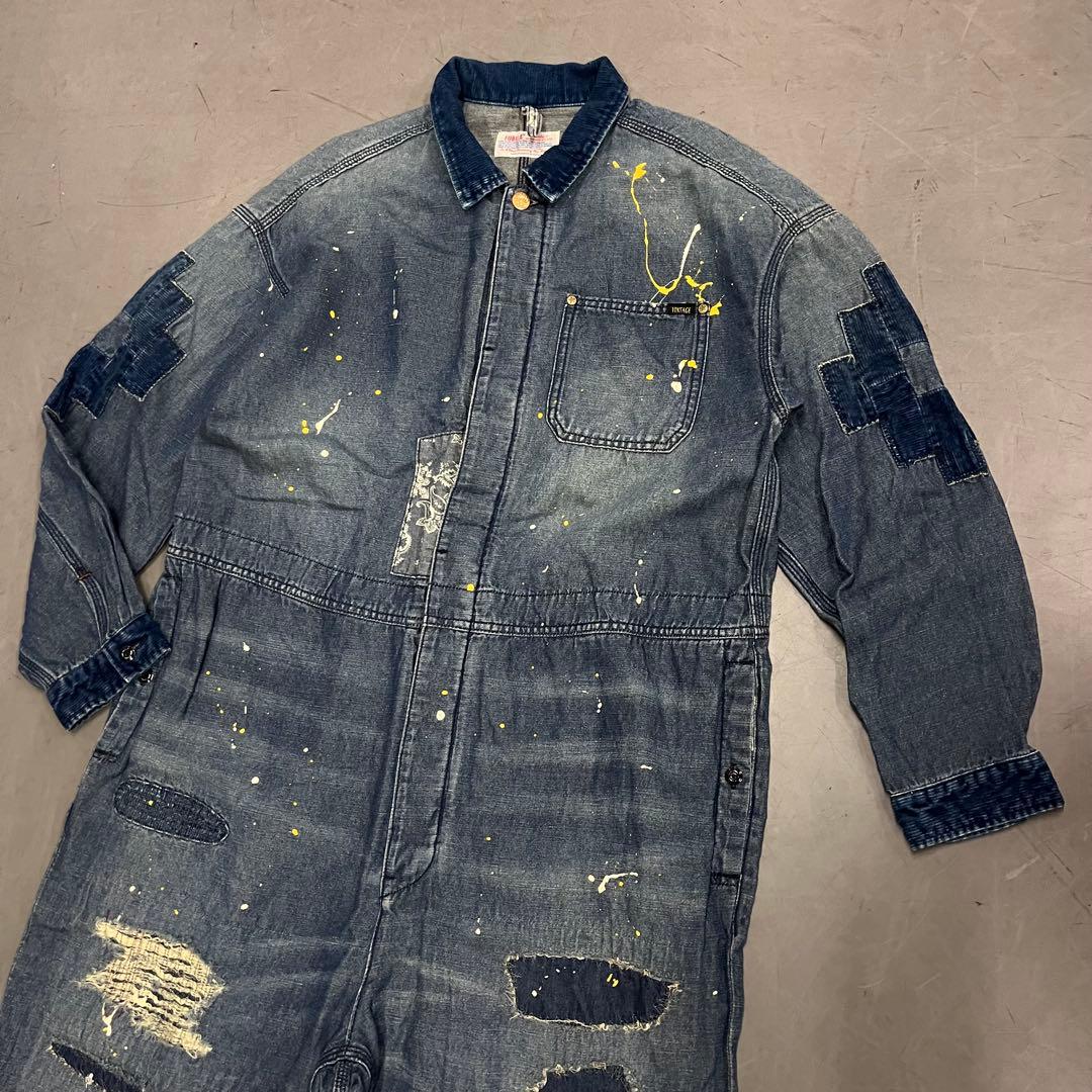 専用 希少 TOBILA　CLデニム リメイク加工 オールインワン　つなぎ