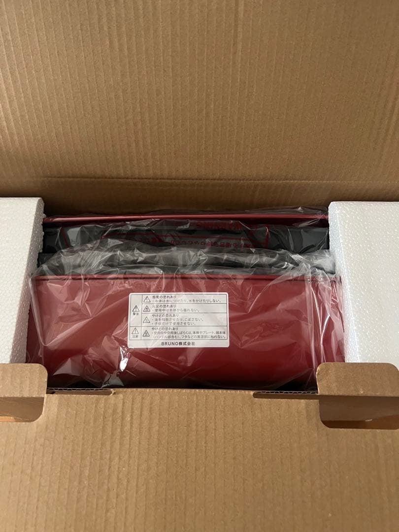 新品未使用 ブルーノ BRUNO ホットプレート グランデ レッド