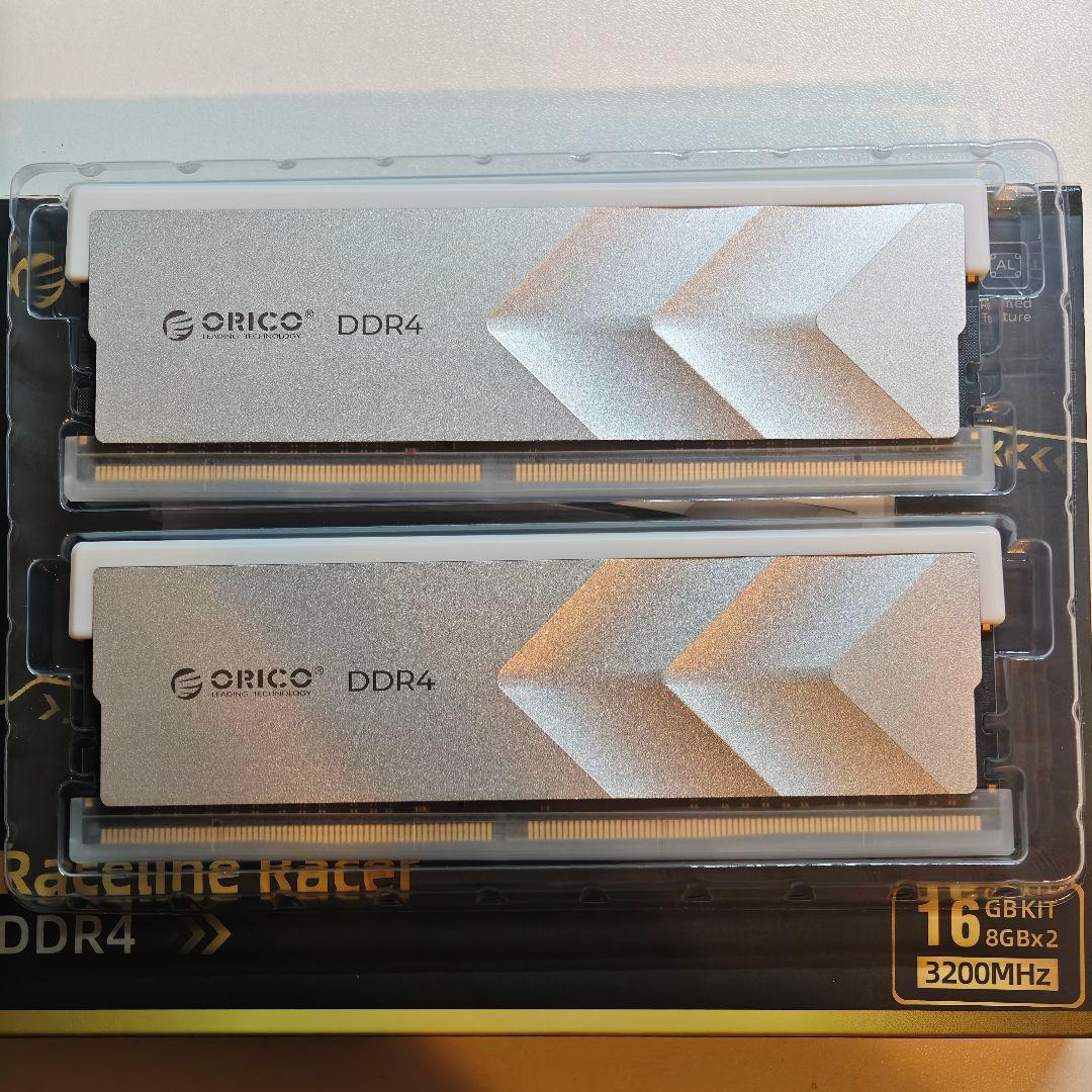 orico DDR4 16GBメモリ3200MHz 8GB2枚