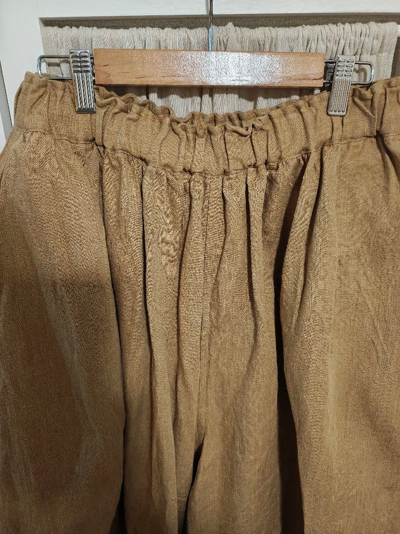 ICHI Antiquities noir サーカスパンツ ベージュ