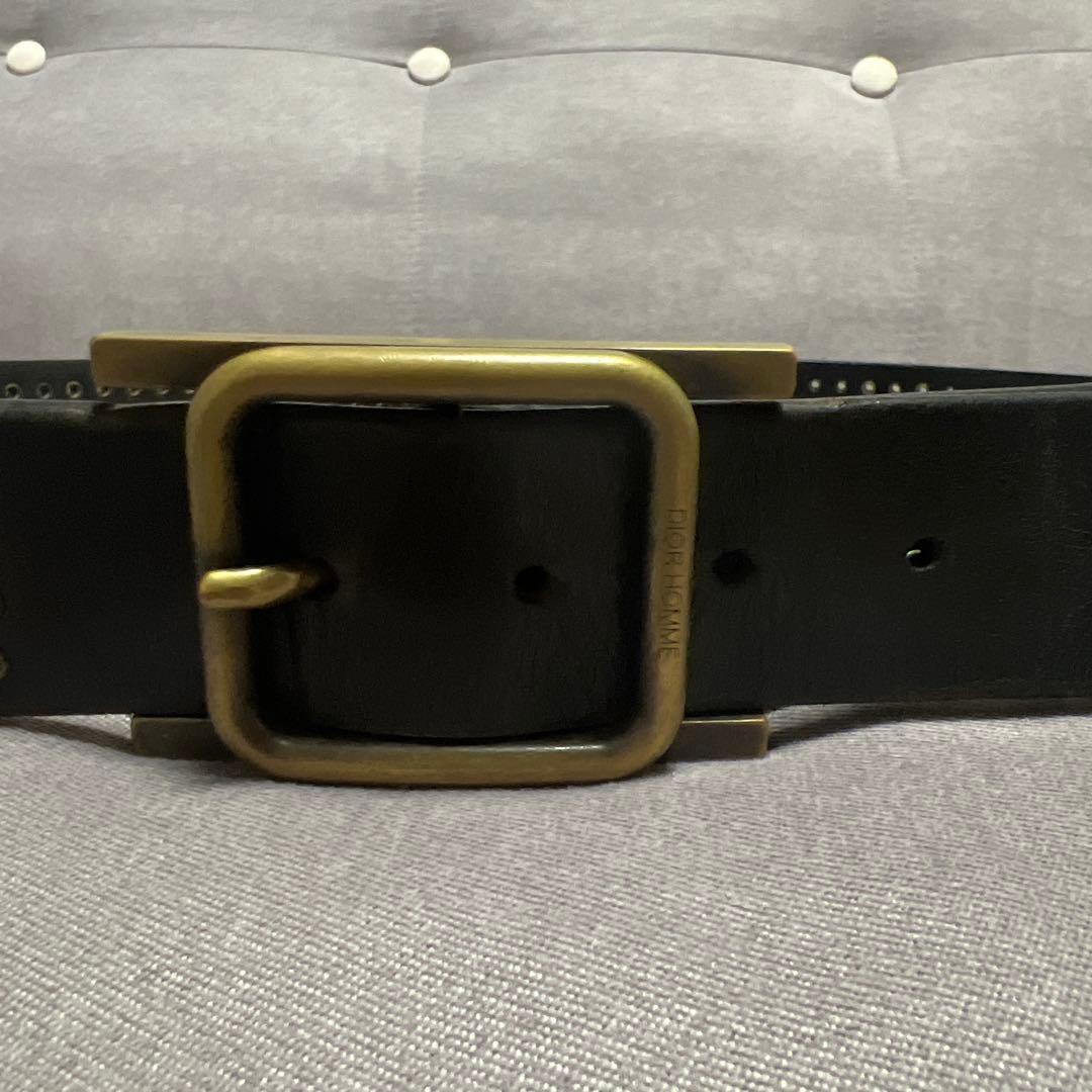 Dior Homme Hバックル　希少なスタッズ付き　エディスリマン