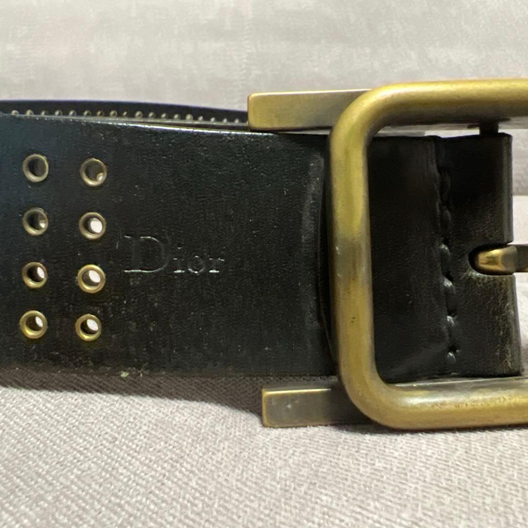 Dior Homme Hバックル　希少なスタッズ付き　エディスリマン