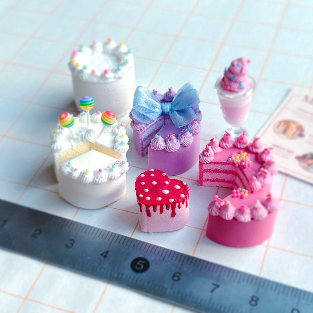 ミニチュアスイーツ　ケーキセット　ミニチュアフード　ハンドメイド