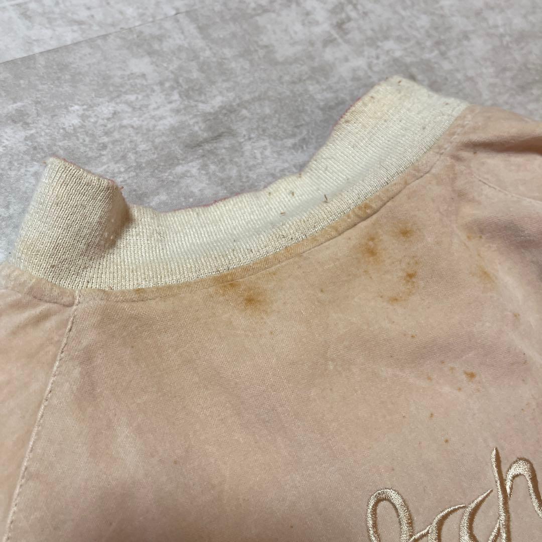 AVIREX 別珍スカジャン L 赤 刺繍 舞妓 虎 和柄 ヴィンテージ