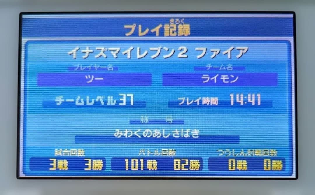 【ソフト単品】イナズマイレブン1・2・3!!　円堂守伝説　動作確認済み