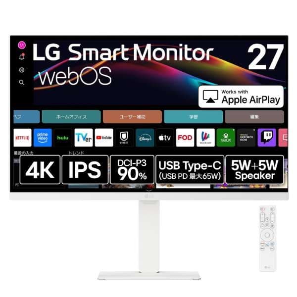 LG 27U730SA-W 27インチ 4Kモニター 新品同様