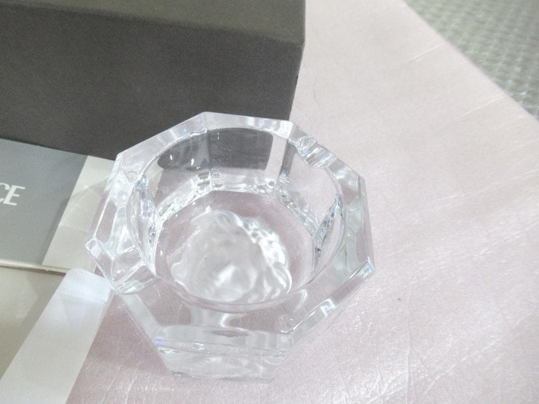 VERSACE ヴェルサーチ　灰皿　アッシュトレイ　メデューサ　クリスタルガラス