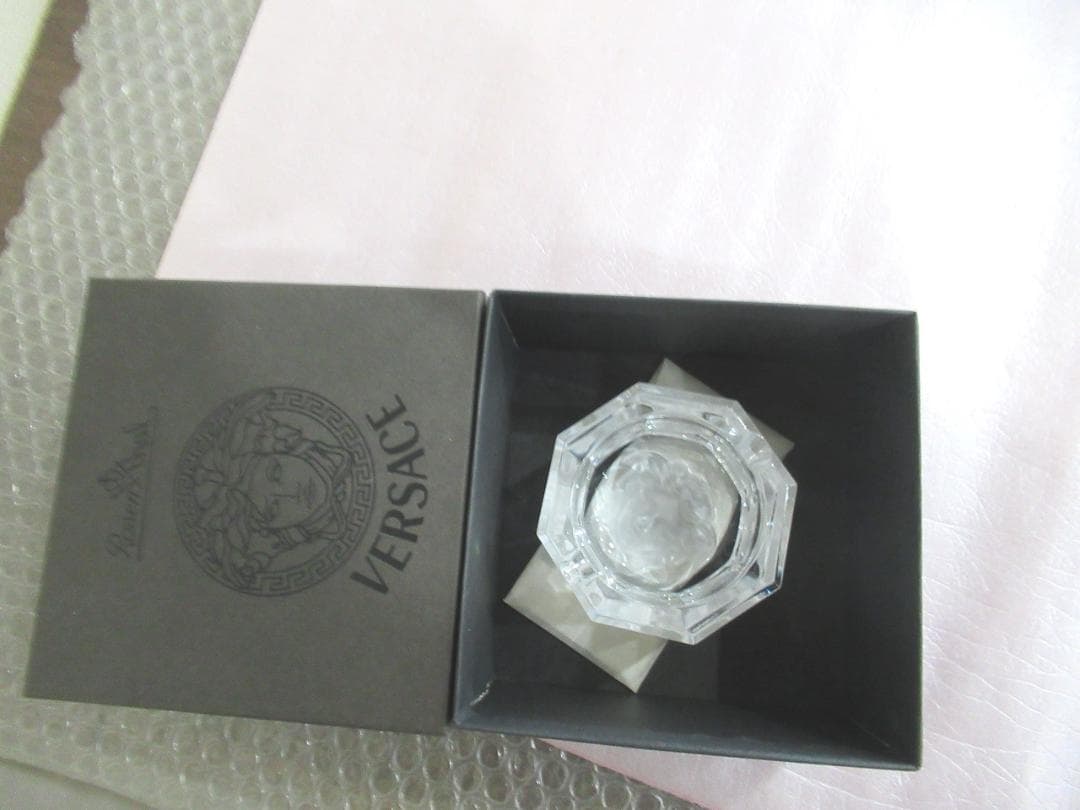 VERSACE ヴェルサーチ　灰皿　アッシュトレイ　メデューサ　クリスタルガラス