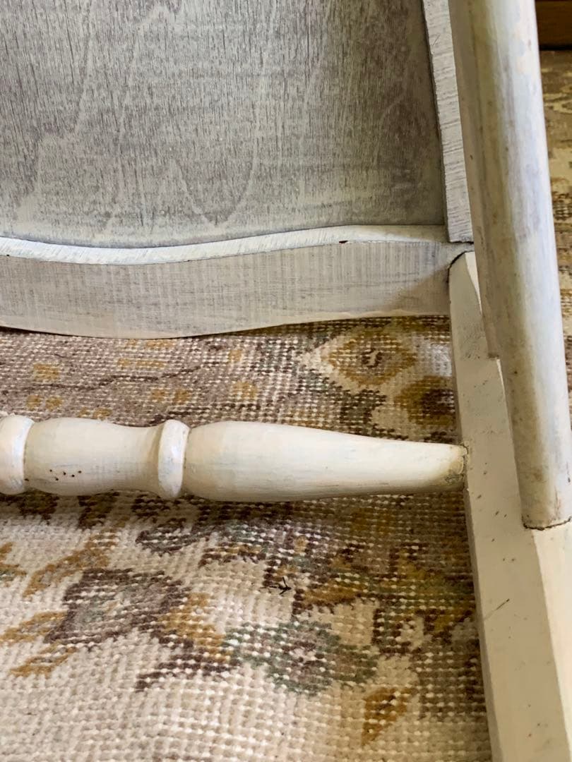 フランスアンティーク チェア ホワイトペイント フレンチペイント