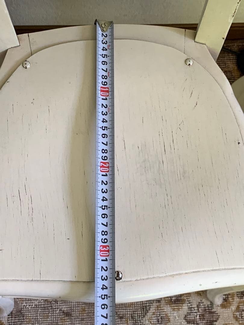 フランスアンティーク チェア ホワイトペイント フレンチペイント