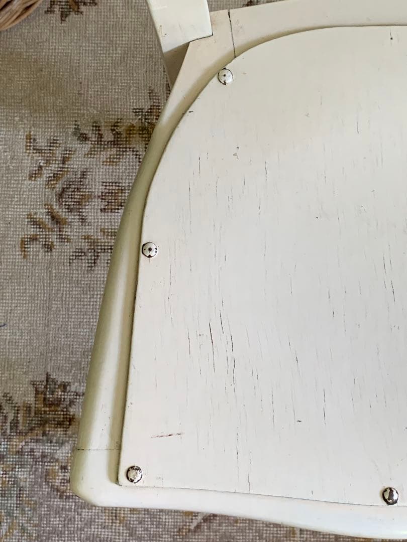 フランスアンティーク チェア ホワイトペイント フレンチペイント