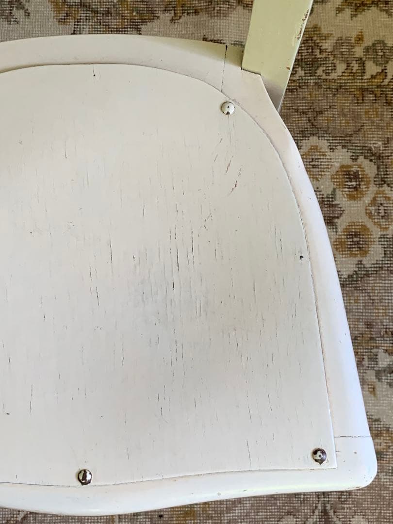 フランスアンティーク チェア ホワイトペイント フレンチペイント