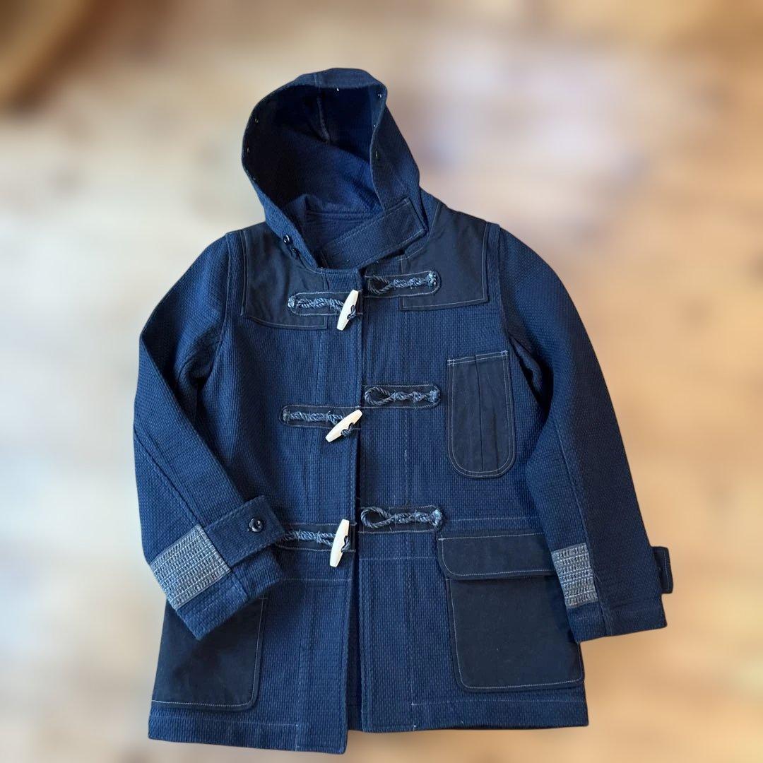 KAPITAL ダッフルコート フード付き デニム