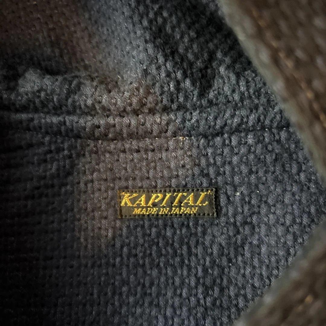 KAPITAL ダッフルコート フード付き デニム