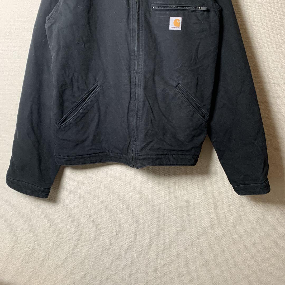 カーハート デトロイトジャケット ブラックL 【大人気】