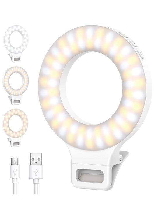 最新　自撮りライト セルカライト LED リングライト 美白 スマホライト