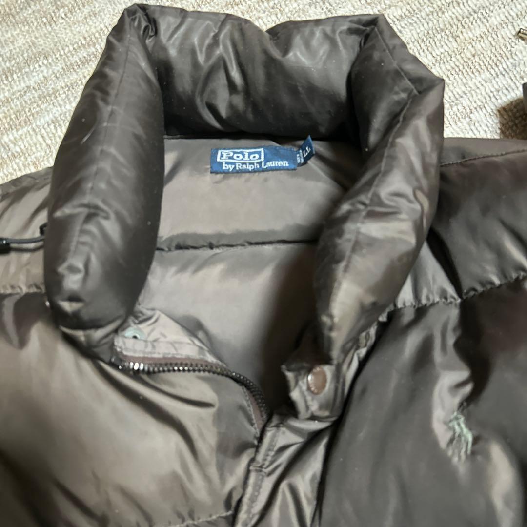 ポロラルフローレンダウンジャケット　茶色　LL