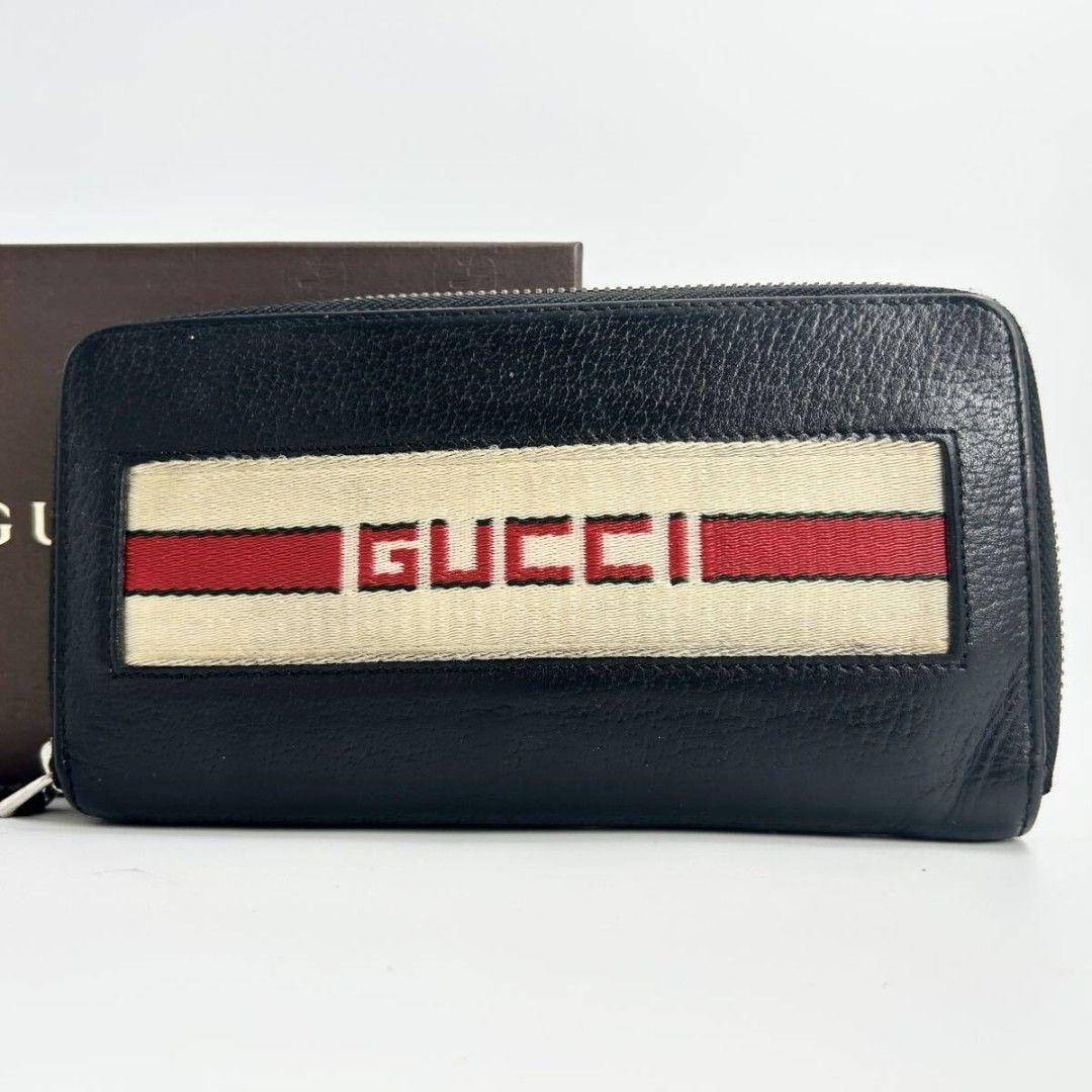 GUCCI グッチ ラウンドファスナー長財布 オーガナイザー ニューウェブ