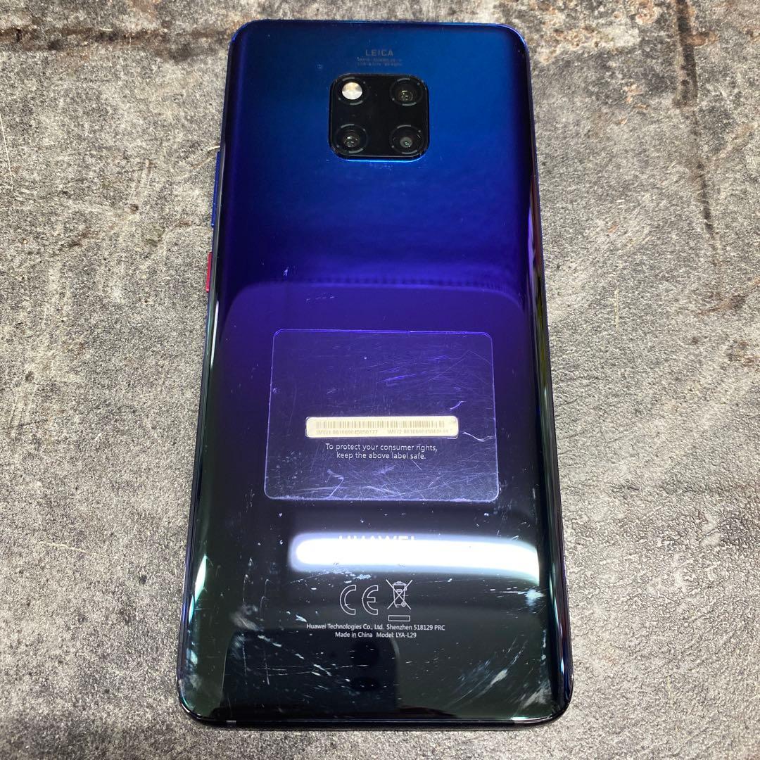 ②HUAWEI Mate20 Pro LYA-L29 ミッドナイトブルー