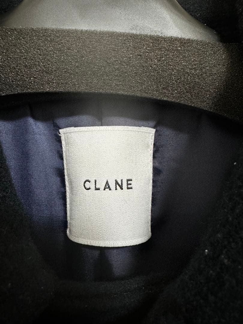 【本日限定】clane over maxi duffle coat navy