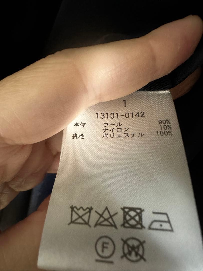 【本日限定】clane over maxi duffle coat navy