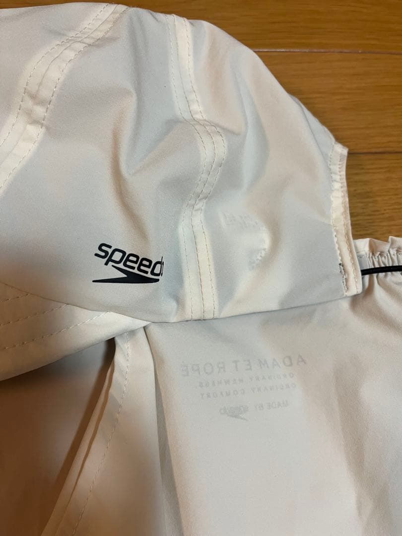 アダムエロペ Speedo SUN CAP オフホワイト　顎紐なし