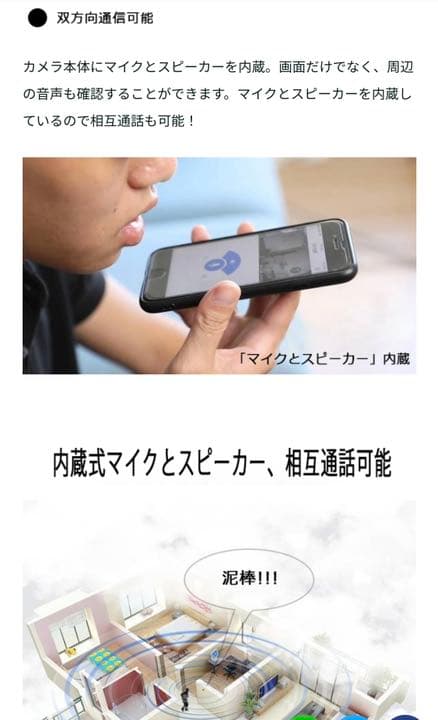 超小型ホームセキュリティカメラ「FOWL・T9」動体検知機能付 内蔵式バッテリー