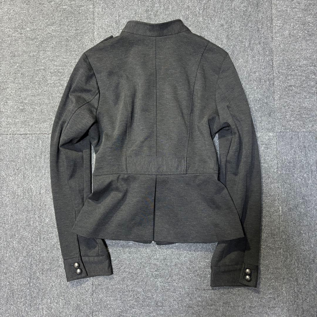 APT.9 ナポレオンジャケット スカートドッキング グレー y2k