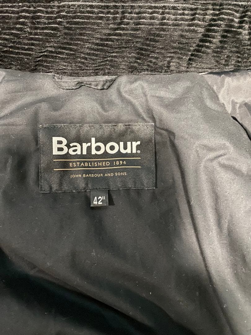 Barbour PADDED TRANSPORT JACKET中綿 ブラック42