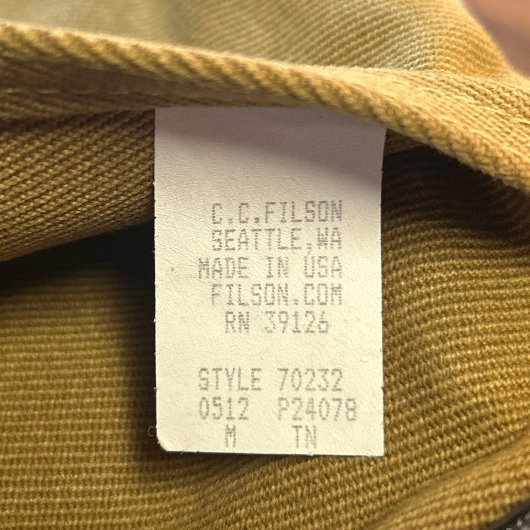 FILSON ミディアムフィールドバッグ USA製 ショルダー オイルド カバン