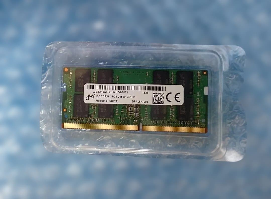 32GB DDR4 メモリー 16GB x 2枚 PC4 ノートパソコン用