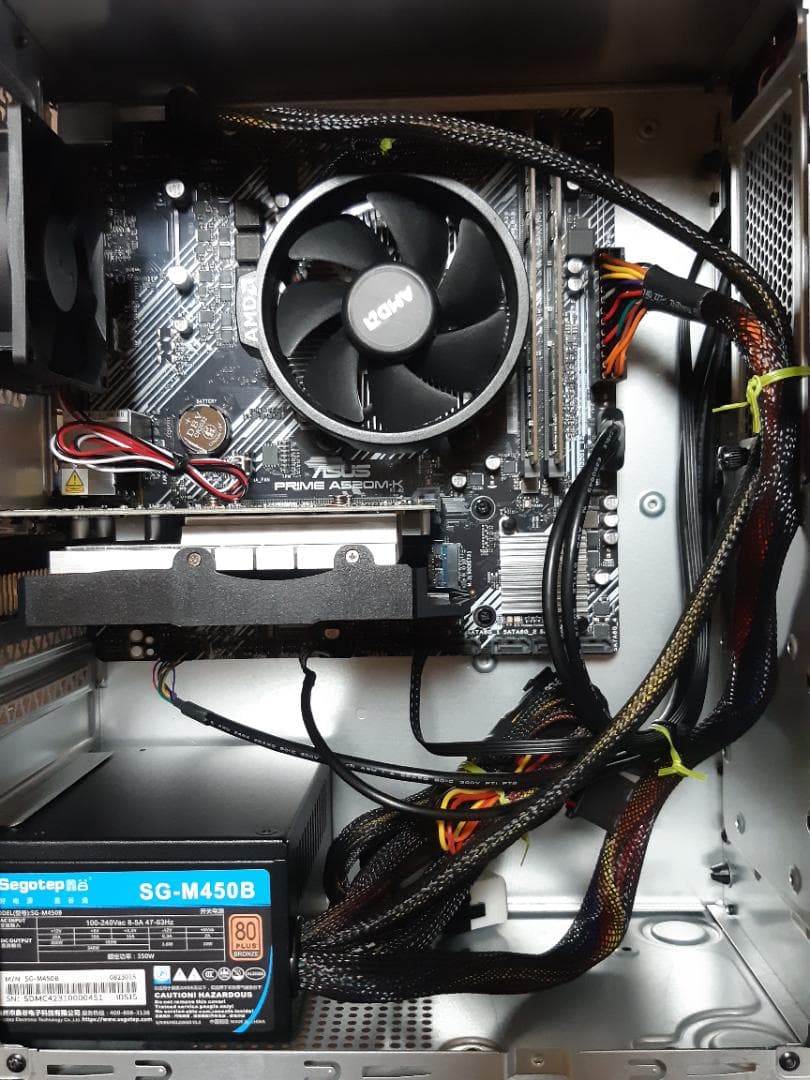 自作PC　RYZEN5 3500・16GB・128GB・RX550・WIN11