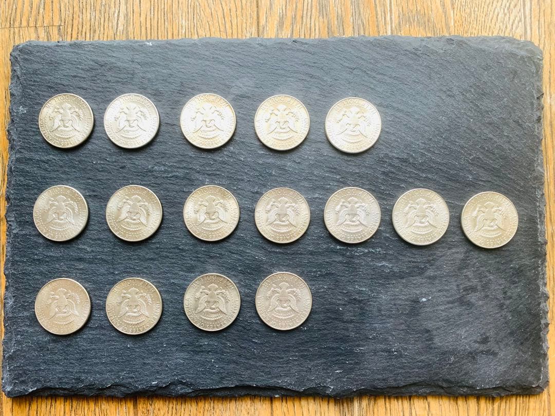 1964年 アメリカ ケネディ 1/2ドル銀貨 ハーフドル　他15枚セット